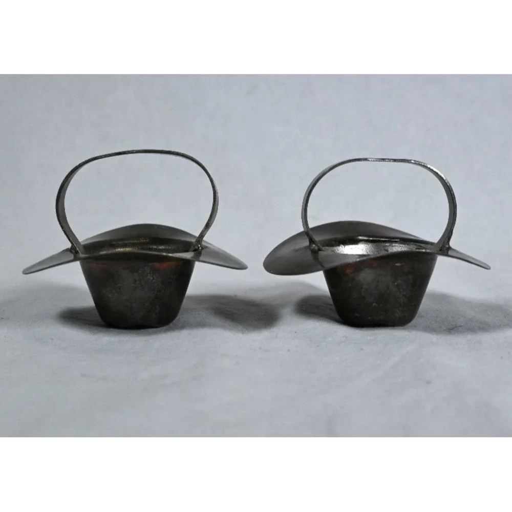 Set of 2 Vintage Western Cowboy Hat Napkin Rings Rustic Table Decor